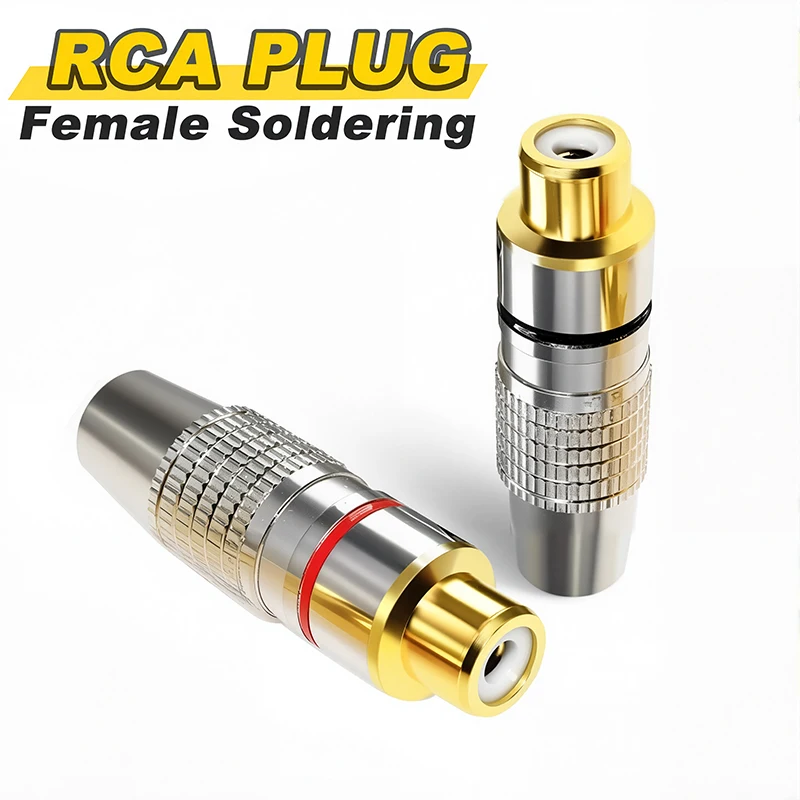 Diy Electronics Videos - Gold Plated RCA Female Jack Plug