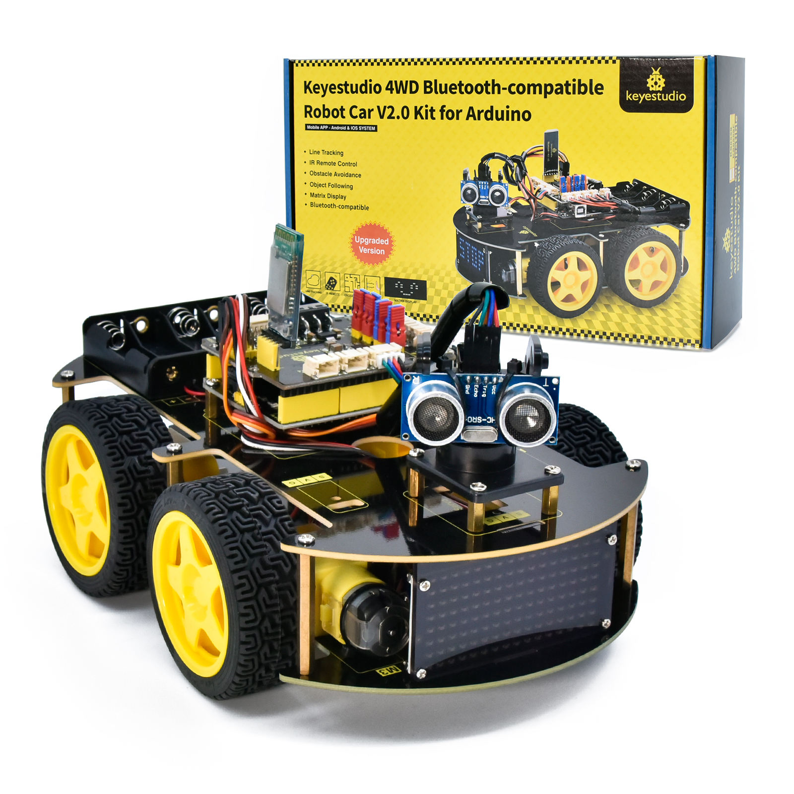 Diy Robot Electronics Kit - Keyestudio 4WD Multi BT Robot Car
