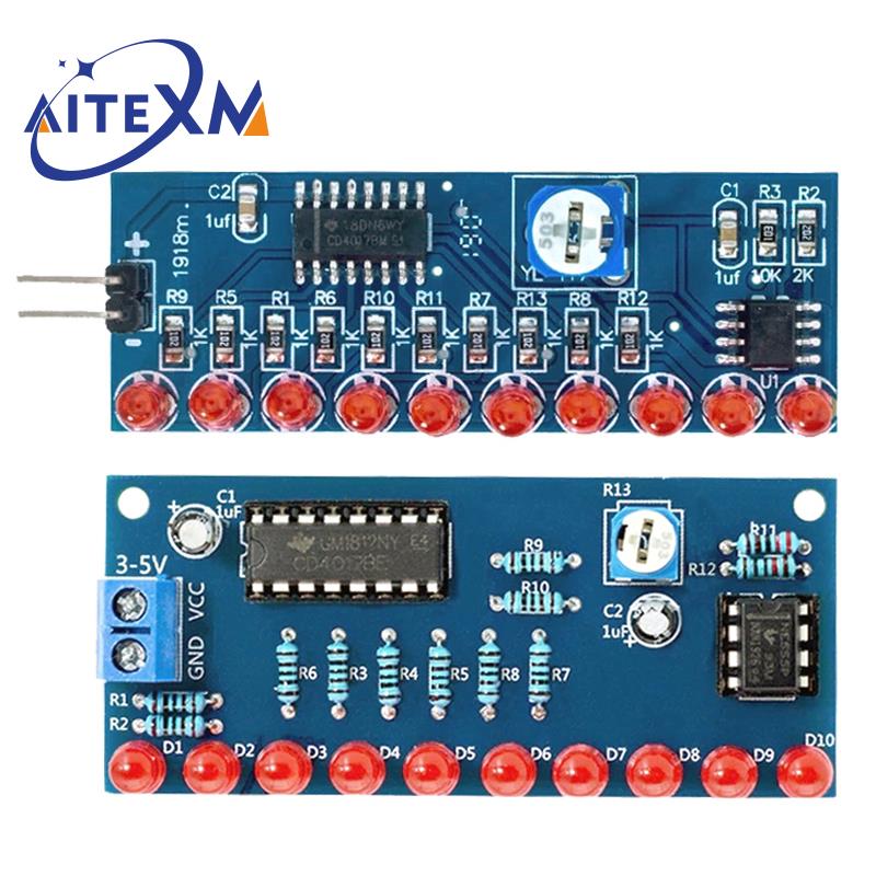 Diy Robot Electronics Kit - Smart Electronics Kits Ne555+CD4017 Light Water