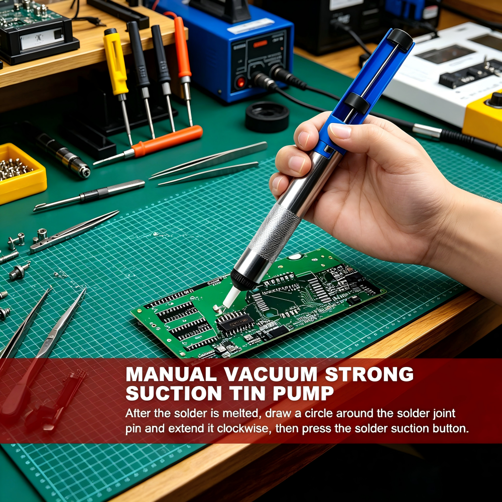 Desoldering Pump Solder - 1PC Portable Aluminum Desoldering Pump Solder