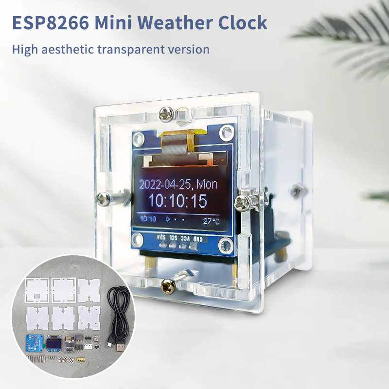ESP8266 Mini Weather Clock Kit - Diy Electronics Toys 리뷰 및 가격