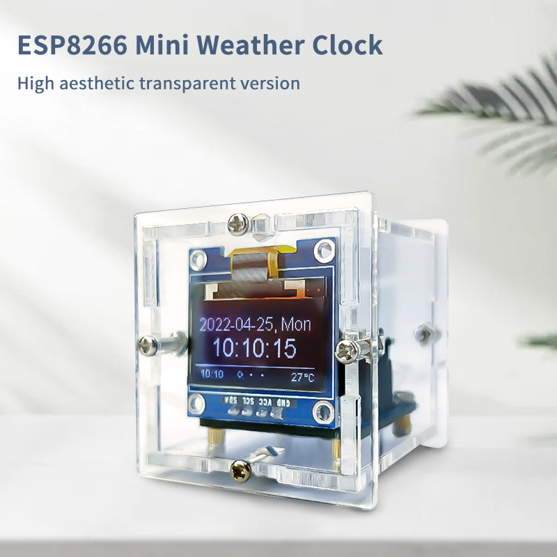 ESP8266 Mini Weather Clock Kit - Diy Electronics Toys 리뷰 및 가격