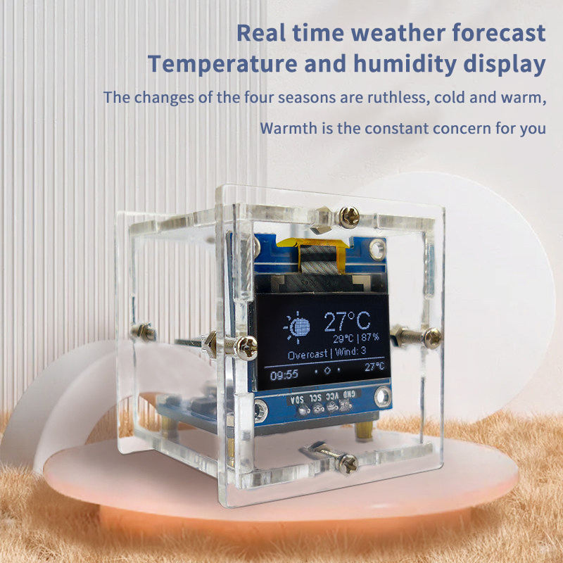 ESP8266 Mini Weather Clock Kit - Diy Electronics Toys 리뷰 및 가격