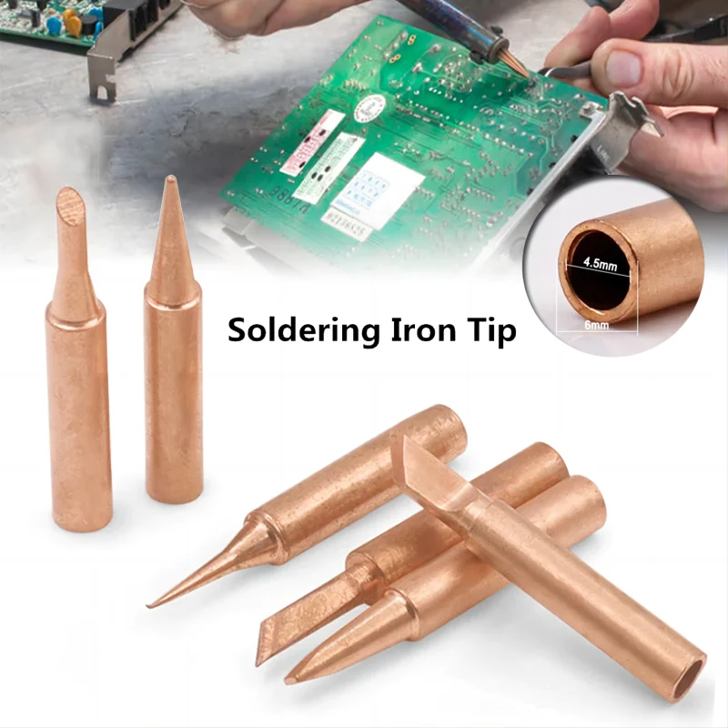JCD 5PCS Copper Iron Tip I/B / - Soldering Iron Kit 리뷰 및 가격