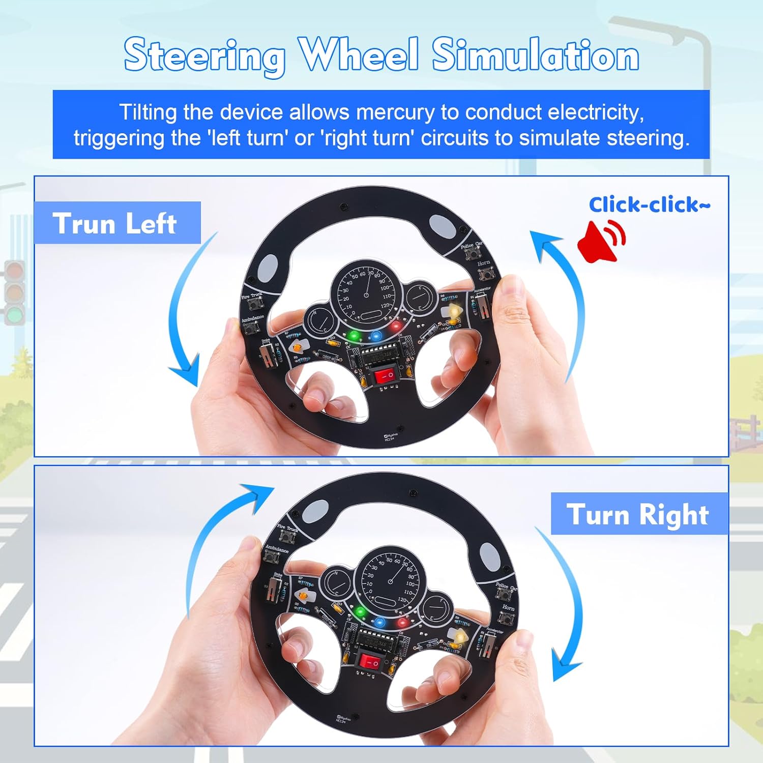 Car Steering Wheel DIY Solderi - Diy Electronics Kits For Adults 리뷰 및 가격