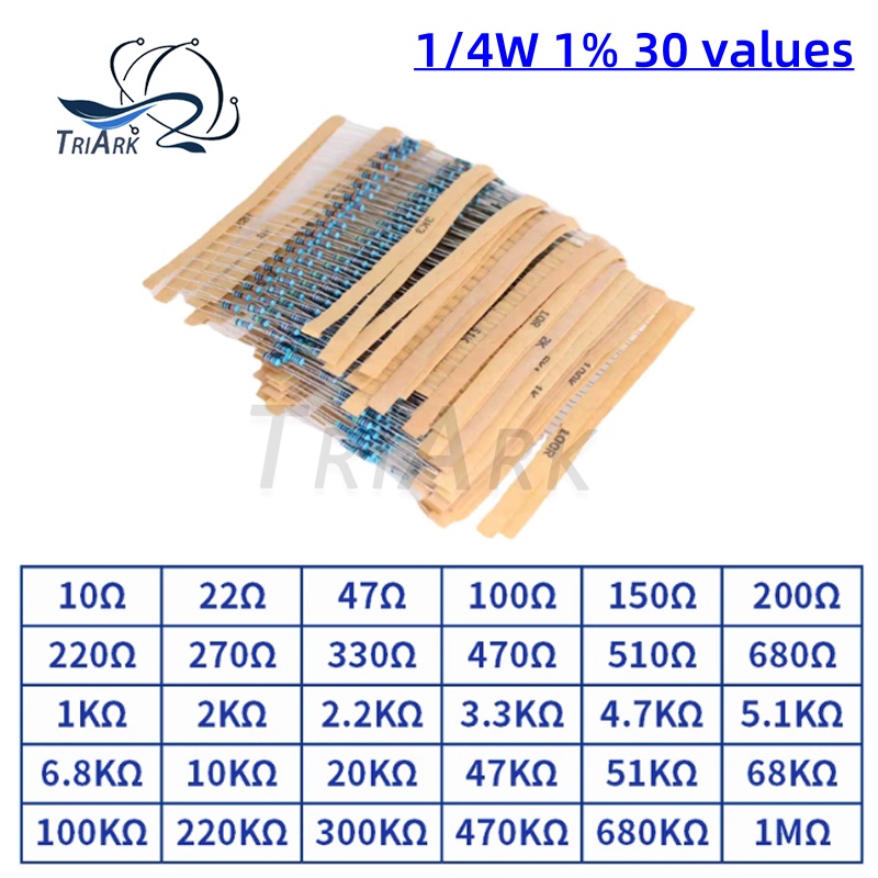 300/600/set 30 Kinds 1/4W 1% R - Resistor Kit 1 4W 리뷰 및 가격