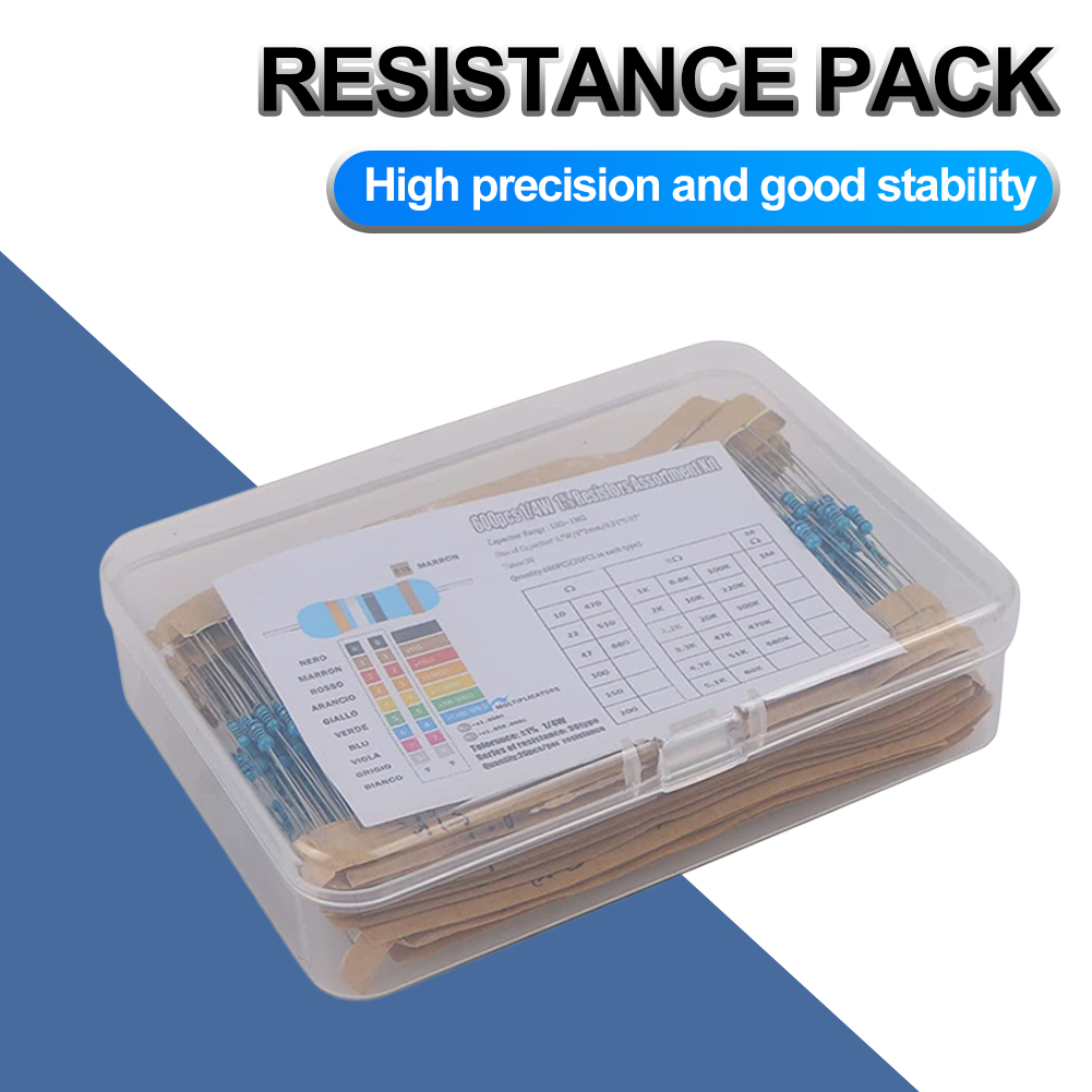 300/600pcs Metal Film Resistor - Resistor Kit 1 4W 리뷰 및 가격