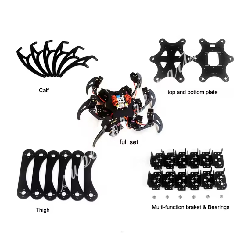 18 DOF Aluminium Hexapod Spide - Diy Robot Electronics Kit 리뷰 및 가격