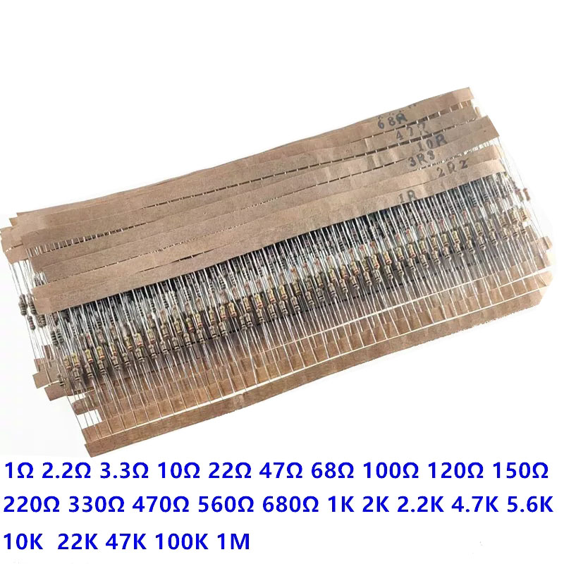 1000PCS=25Value X 40PCS 1/4W 5 - Resistor Kit 1 4W 리뷰 및 가격