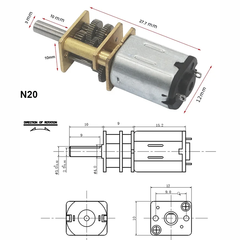 6V 12V 15-6000RPM GA12-N20 DC  - Diy Boat Electronics 리뷰 및 가격