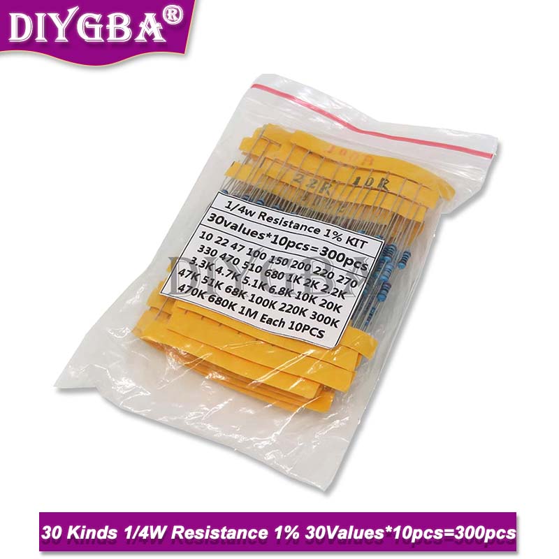 600PCS/Set 30Kinds 1/4W Resist - Resistor Kit 1 4W 리뷰 및 가격
