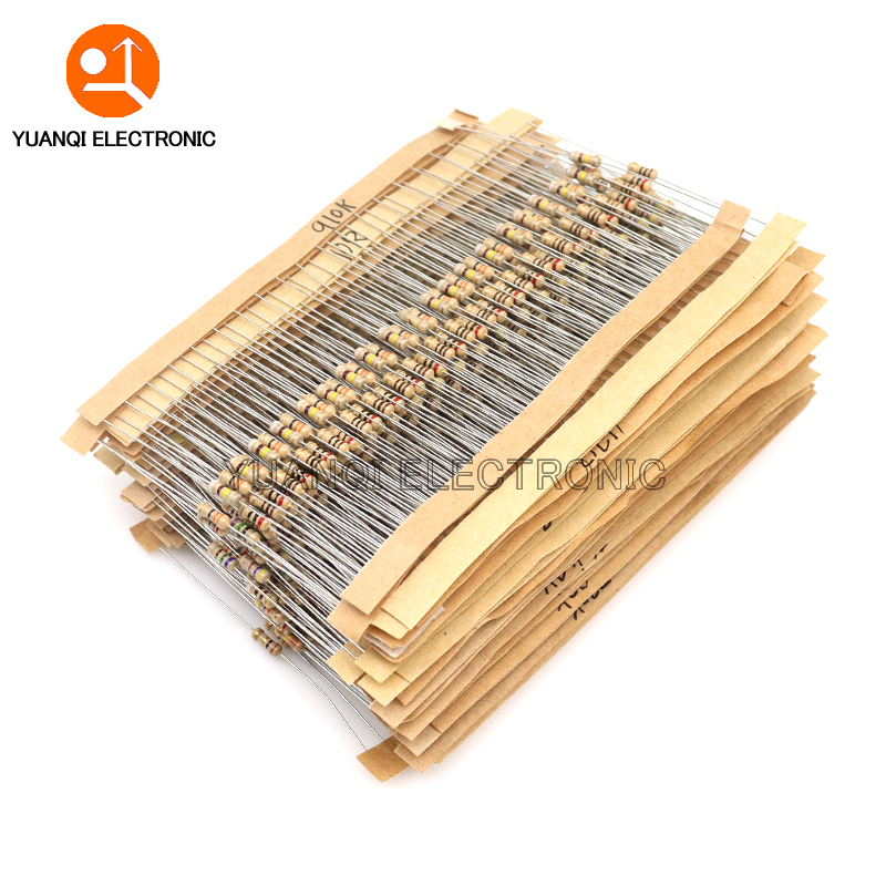 860pcs 1/4W Carbon Film Resist - Resistor Kit 1 4W 리뷰 및 가격