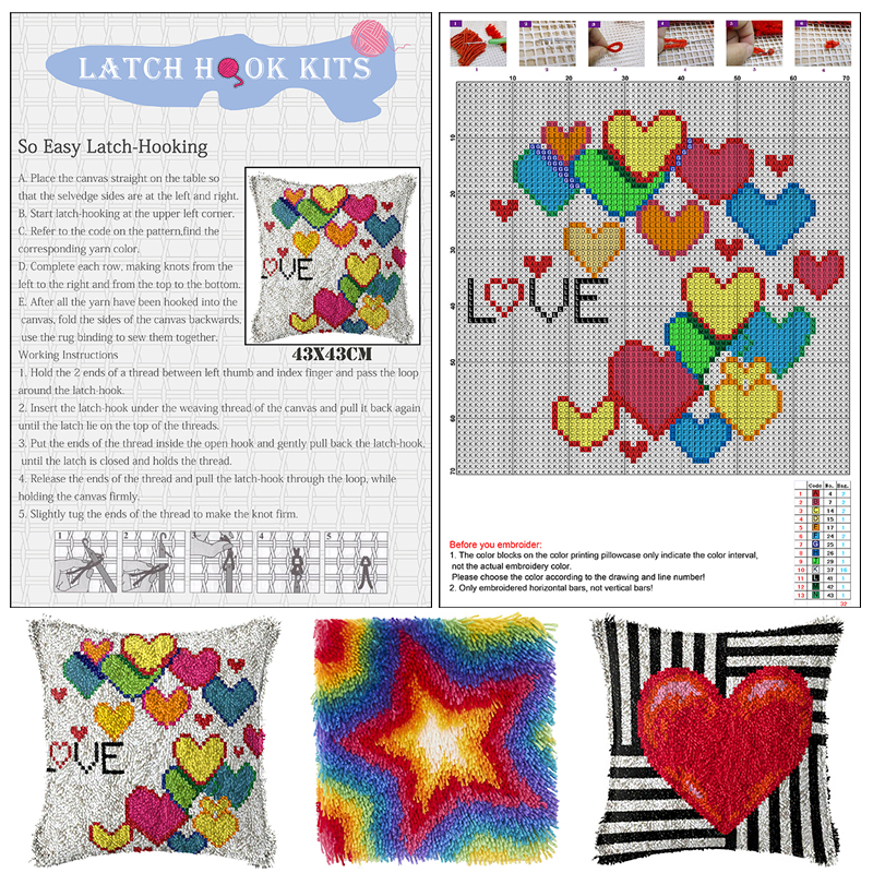 Latch hook rug kits with Pre-P - Diy Electronics Kits For Adults 리뷰 및 가격