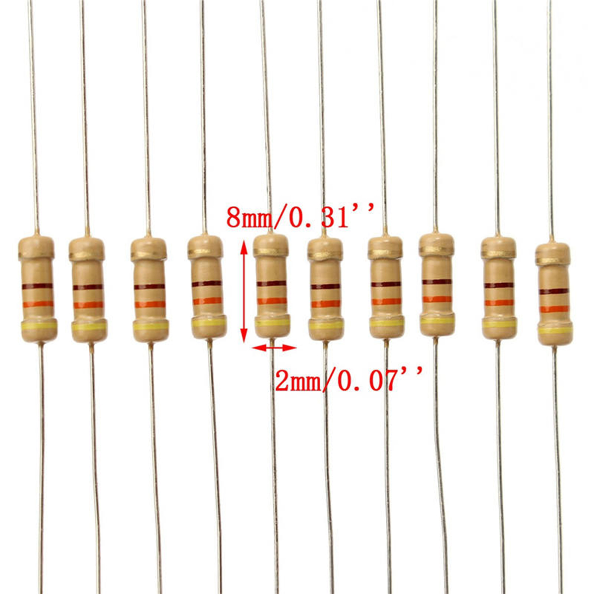 1000pcs/lot 1/4W 0.25W Carbon  - Resistor Kit 1 4W 리뷰 및 가격
