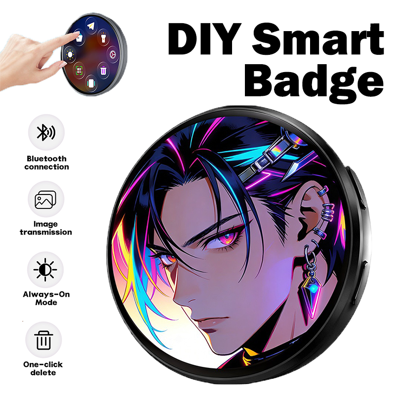 1/2PCS DIY Smart Badge with HD - Diy Electronics Videos 리뷰 및 가격