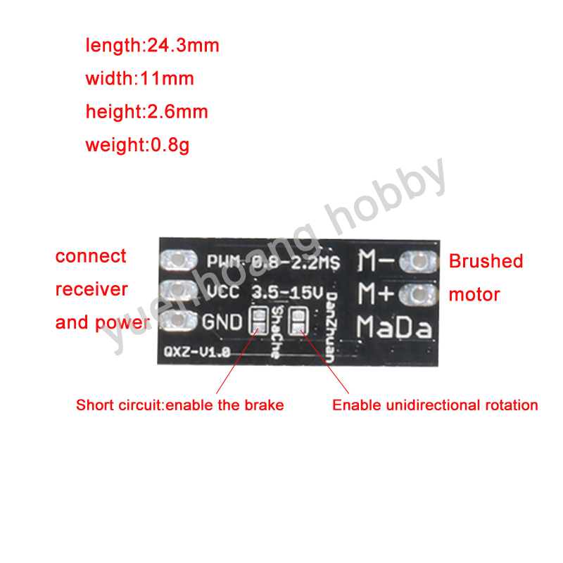 1PC 3.5-15V Brush ESC Two-way  - Diy Boat Electronics 리뷰 및 가격