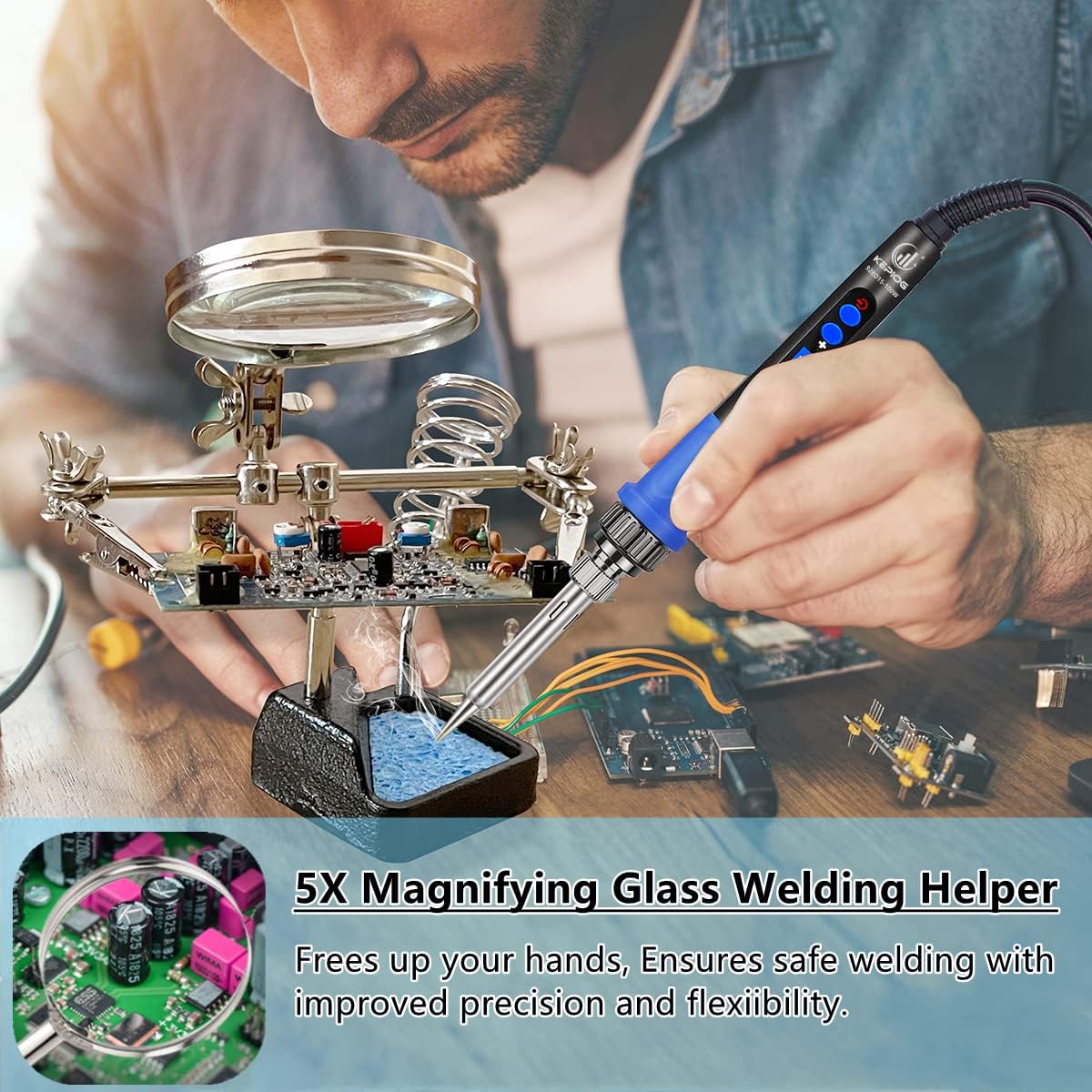 Soldering Iron Kit, 100W LCD D - Soldering Iron Kit 리뷰 및 가격