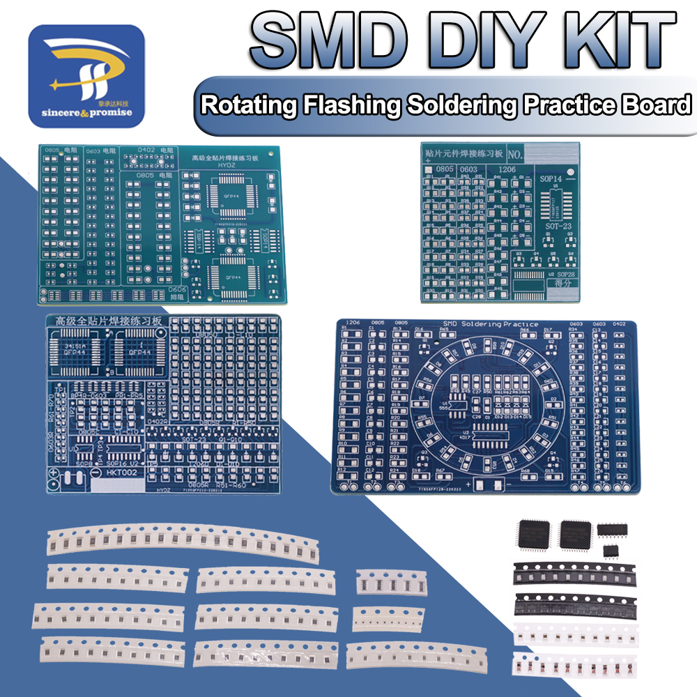 SMD NE555 CD4017 Rotating Flas - Diy Electronics Repair Kit 리뷰 및 가격
