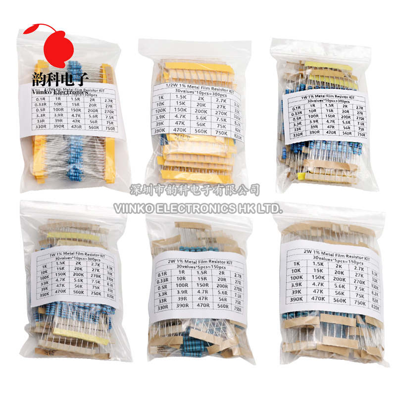 300PCS 150PCS 1/2W 1W 3W 2W Re - Resistor Kit 1 4W 리뷰 및 가격