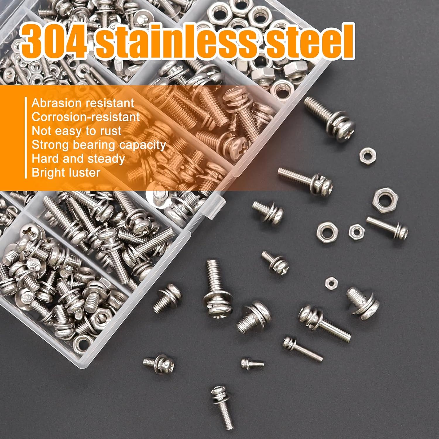 500Pcs Nut and Bolt Assortment - Diy Motorcycle Electronics 리뷰 및 가격