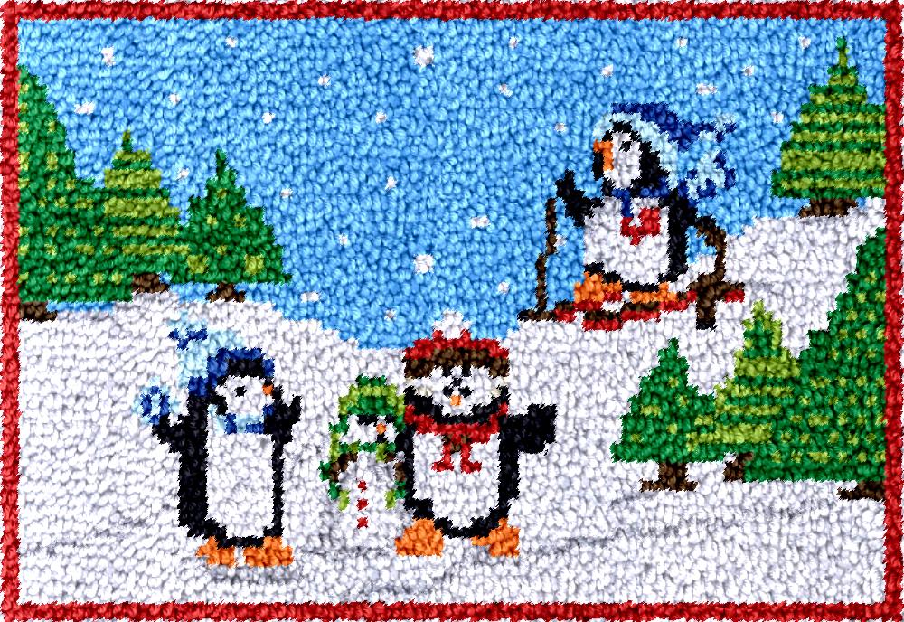 penguins Latch Hook Rug Kits w - Diy Electronics Kits For Adults 리뷰 및 가격