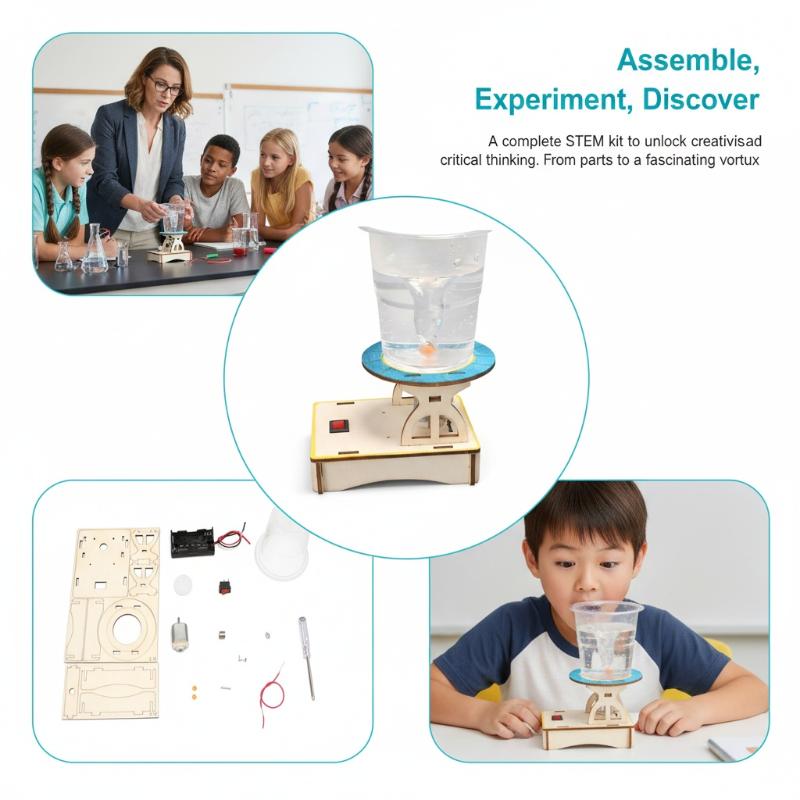 A Set Of Rotator Wooden Puzzle - Diy Electronics Toys 리뷰 및 가격