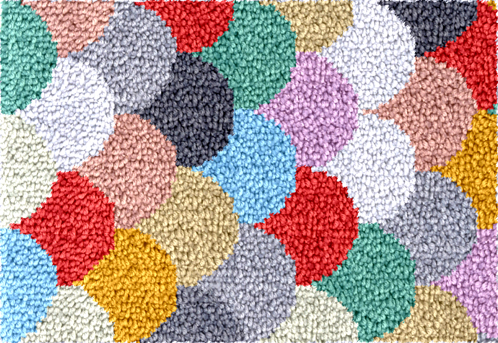 geometry Large latch hook rug  - Diy Electronics Kits For Adults 리뷰 및 가격