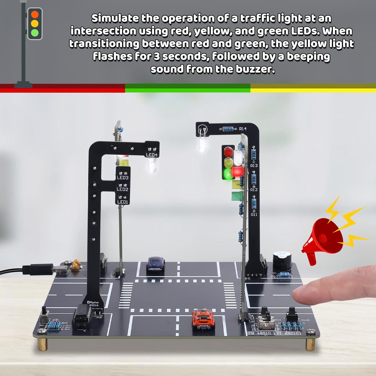 Traffic Light Simulator Kit wi - Diy Electronics Kits For Adults 리뷰 및 가격